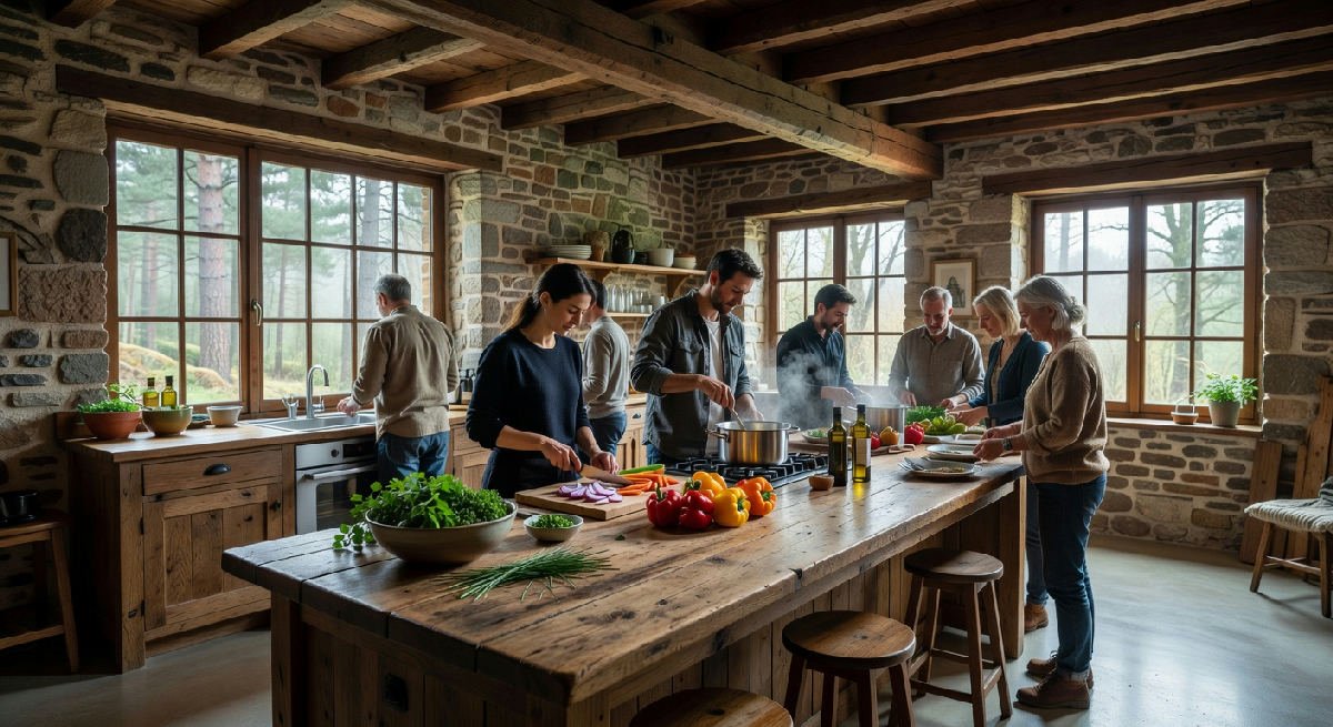 Groepsaccommodaties Ardennen met grote eetkeuken